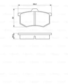 Комплект тормозных колодок (BOSCH: 0 986 424 063)