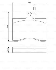 Комплект тормозных колодок (BOSCH: 0 986 424 069)