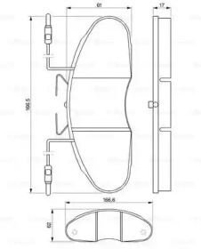 Комплект тормозных колодок (BOSCH: 0 986 424 080)