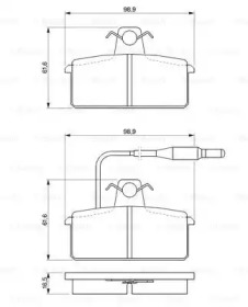 Комплект тормозных колодок (BOSCH: 0 986 424 081)