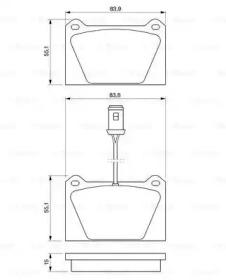 Комплект тормозных колодок (BOSCH: 0 986 424 093)