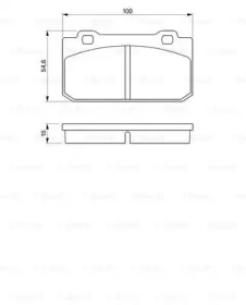 Комплект тормозных колодок (BOSCH: 0 986 424 117)