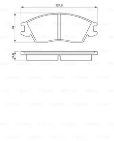 Комплект тормозных колодок (BOSCH: 0 986 424 135)