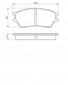 Комплект тормозных колодок (BOSCH: 0 986 424 136)