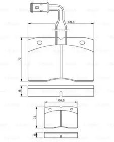 Комплект тормозных колодок (BOSCH: 0 986 424 145)