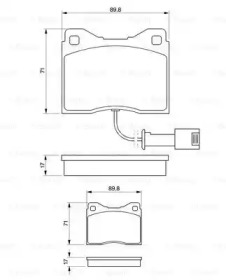 Комплект тормозных колодок (BOSCH: 0 986 424 152)