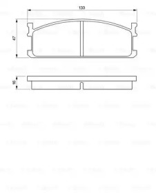 Комплект тормозных колодок (BOSCH: 0 986 424 157)