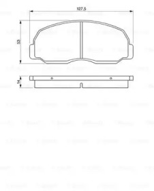 Комплект тормозных колодок (BOSCH: 0 986 424 180)