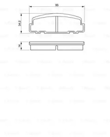 Комплект тормозных колодок (BOSCH: 0 986 424 181)