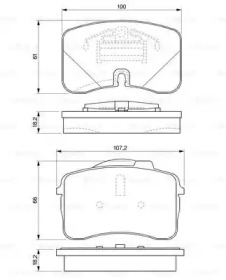 Комплект тормозных колодок (BOSCH: 0 986 424 191)