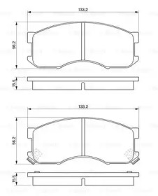 Комплект тормозных колодок (BOSCH: 0 986 424 202)