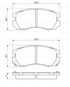 Комплект тормозных колодок (BOSCH: 0 986 424 211)