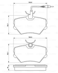 Комплект тормозных колодок (BOSCH: 0 986 424 217)