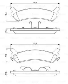 Комплект тормозных колодок (BOSCH: 0 986 424 231)