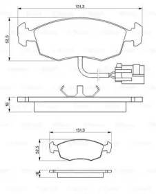 Комплект тормозных колодок (BOSCH: 0 986 424 237)