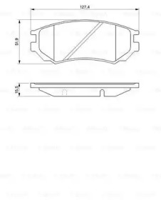 Комплект тормозных колодок (BOSCH: 0 986 424 254)