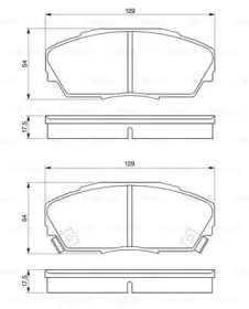 Комплект тормозных колодок (BOSCH: 0 986 424 260)