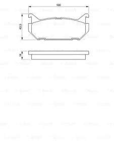 Комплект тормозных колодок (BOSCH: 0 986 424 266)