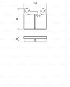 Комплект тормозных колодок (BOSCH: 0 986 424 283)