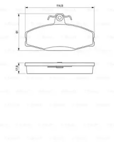 Комплект тормозных колодок (BOSCH: 0 986 424 373)