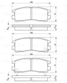 Комплект тормозных колодок (BOSCH: 0 986 424 467)