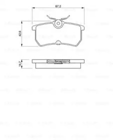 Комплект тормозных колодок (BOSCH: 0 986 424 472)