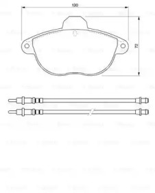 Комплект тормозных колодок (BOSCH: 0 986 424 473)