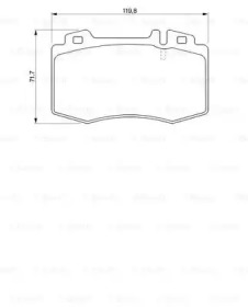 Комплект тормозных колодок (BOSCH: 0 986 494 012)