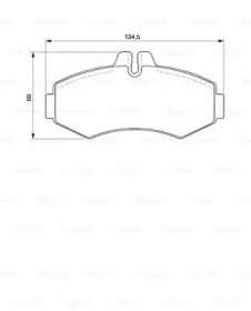 Комплект тормозных колодок (BOSCH: 0 986 424 476)