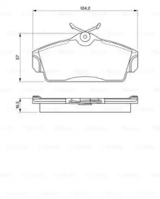 Комплект тормозных колодок (BOSCH: 0 986 424 490)