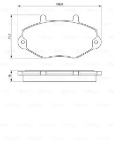 Комплект тормозных колодок (BOSCH: 0 986 424 492)