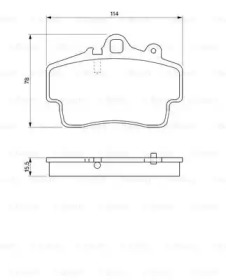 Комплект тормозных колодок (BOSCH: 0 986 424 570)