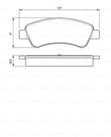 Комплект тормозных колодок (BOSCH: 0 986 424 571)