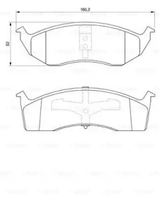 Комплект тормозных колодок (BOSCH: 0 986 424 587)