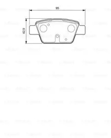 Комплект тормозных колодок (BOSCH: 0 986 424 594)