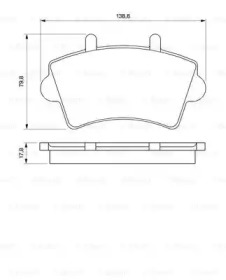 Комплект тормозных колодок (BOSCH: 0 986 424 614)