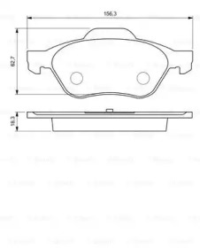 Комплект тормозных колодок (BOSCH: 0 986 494 034)