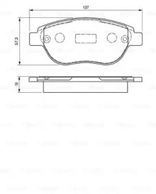 Комплект тормозных колодок (BOSCH: 0 986 424 659)