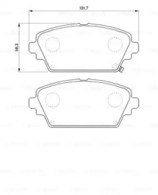 Комплект тормозных колодок (BOSCH: 0 986 424 663)