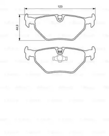 Комплект тормозных колодок (BOSCH: 0 986 424 667)