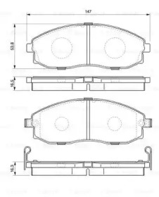 Комплект тормозных колодок (BOSCH: 0 986 424 670)