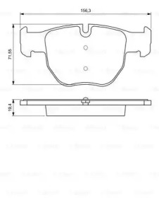 Комплект тормозных колодок (BOSCH: 0 986 424 687)