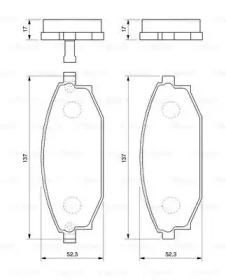 Комплект тормозных колодок (BOSCH: 0 986 424 727)