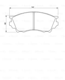 Комплект тормозных колодок (BOSCH: 0 986 424 753)