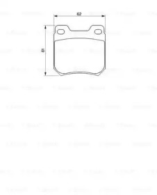 Комплект тормозных колодок (BOSCH: 0 986 424 754)