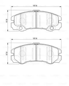 Комплект тормозных колодок (BOSCH: 0 986 424 760)