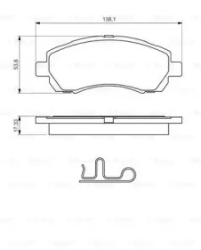 Комплект тормозных колодок (BOSCH: 0 986 424 770)