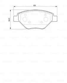 Комплект тормозных колодок (BOSCH: 0 986 424 774)