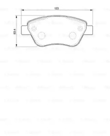 Комплект тормозных колодок (BOSCH: 0 986 424 784)