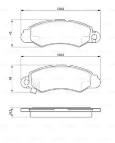 Комплект тормозных колодок (BOSCH: 0 986 424 804)